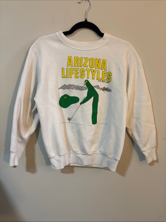Vintage Tops - Vintage 1987 Arizona Lifestyles Cactus Golf Sweatshirt, M